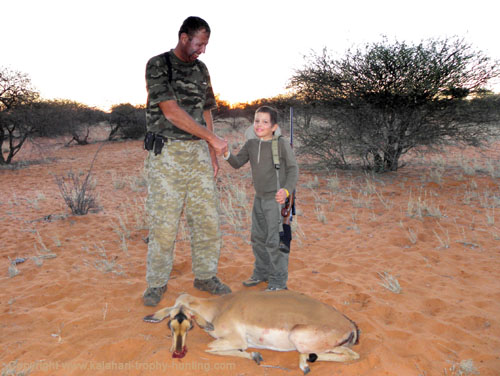 Kalahari family hunt, Namibia