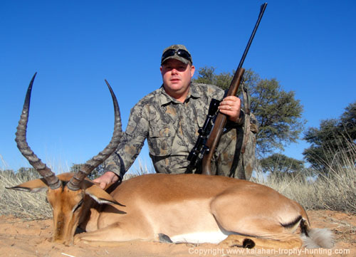 Bevan's Impala trophy Impala Hunting, Namibia