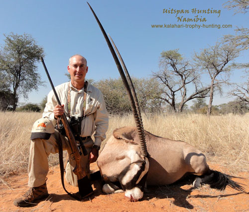 Big Gemsbok Nr.2 Namibia! Big gemsbok hunt Kalahari, Namibia
