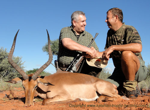 Marcel's Impala trophy Impala trophy hunting Namibia