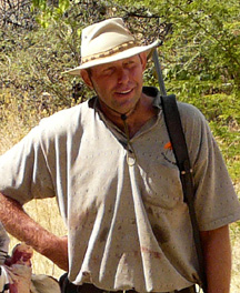 Michael hunting Kalahari Hunting, Namibia