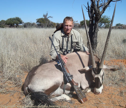 Victor with his 40 Gemsbok Hunt Namibia