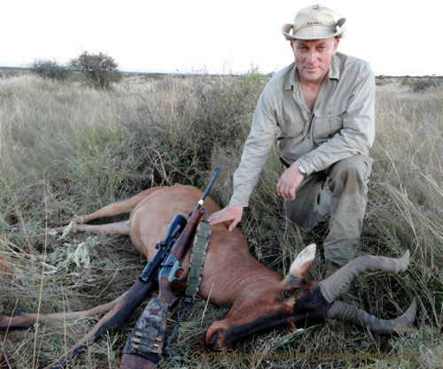 Red Hartebeest trophy hunting Namibia