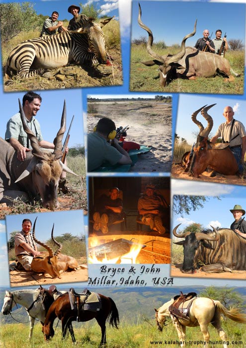 Bryce and John Millar's Namibia hunting pictures Namibia trophy hunting