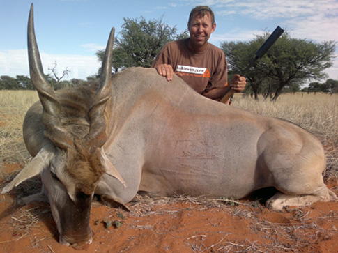 Michael's Eland trophy Namibia eland hunting