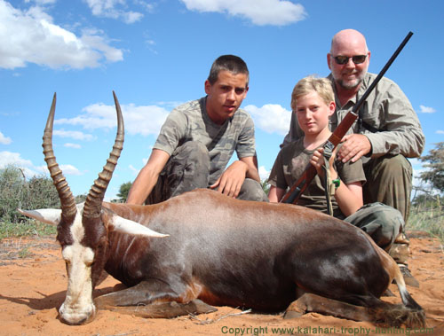 Carl-Heinz took this Blesbok here in the Kalahari Blesbok Hunt Namibia