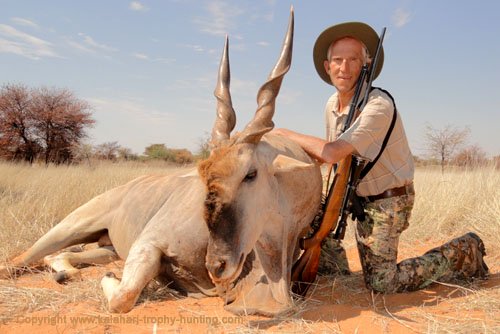 John's Eland Kalahari Eland hunt, Namibia