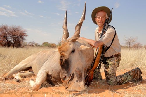 Kalahari Eland hunt, Namibia