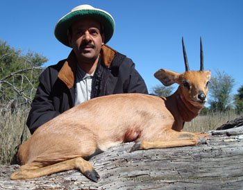 Mohammed with a Steenbok Steenbok Hunt Namibia