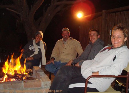 Smiths around the fire! Smith family around fire