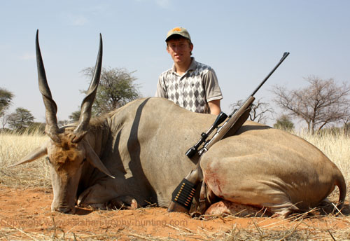 Tiaan's 36.5' Eland trophy Eland Hunt Namibia