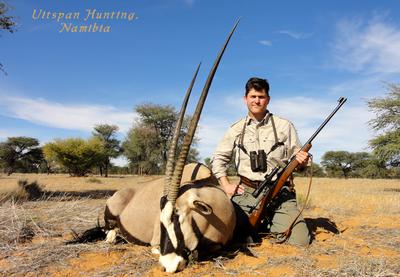 With a Kalahari Gemsbok