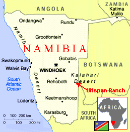 Namibia map